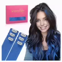 Extensions Clip in Echthaar Remy Haarverlängerung 40cm 30g 6 1 st