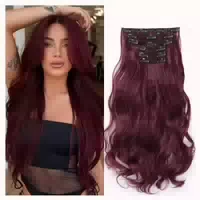 Clip in Extensions Haarteil 6 Teile Gewellt Synthetisch 48 C 1 st