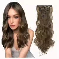 Clip in Extensions Haarverlängerung 16clips 7stücke 50 cm Go 1 st