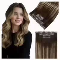Clip in Extensions Invisible Echthaar 50cm 4pcs 3 1#4 27 4 I 1 st