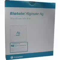 Biatain Alginate Ag Kompressen 15x15 Cm Mit Silber 10 St Verband