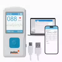 Pulox Pm10 Mobiles Einkanal Ekg Gerät mit Datenspeicher, Pc Software und App 1 st