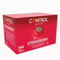 Control Condoms Adapta Erdbeerkondome 144 St