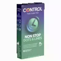 Non Stop – 6 Gerippte Und Genoppte Kondome Mit Benzocain 6 Kondome 6 St