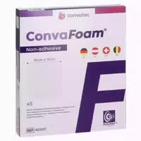 Convafoam Schaumverband Nicht Adhäsiv 15x15 cm 5 st