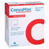 Convamax Superabsorber Nicht Adhäsiv 7,5x7,5 Cm