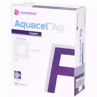 Aquacel Ag Foam Adh 8x8