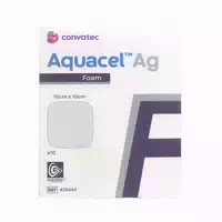 Aquacel Ag Foam Nicht Adhäsiv 10x10 Cm Verband