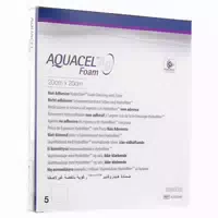 Aquacel Ag Foam Nicht Adhäsiv 20x20 Cm Verband 5 St Verband