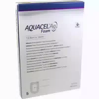 Aquacel Ag Foam Adhäsiv Ferse 19,8x14 Cm Verband 5 St Verband