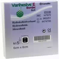 Varihesive E Border 6x6cm Hydrokolliodverband 965251