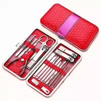 Cool I 18 Teiliges Maniküre Set aus Edelstahl mit Pu Etui, für Hände, Füße & Gesicht