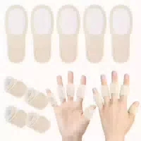 Cool I Fingerbandage 10er Set, Verstellbare Baumwoll Fingerwickel, Weich & Wiederverwendbar