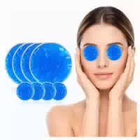 Cool I Kühl & Wärmepad Set 8er, Gel Kompressen 12 cm & 8 Cm, Wiederverwendbar für Alltag & Sport