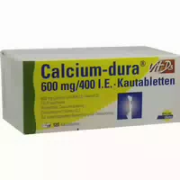Calcium Dura Vit D3 600mg 400 I E 120 st Kautabletten