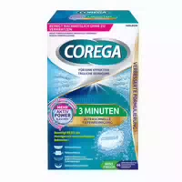 Corega Tabs 3 Minuten, für Herausnehmbaren Zahnersatz Dritte Zähne