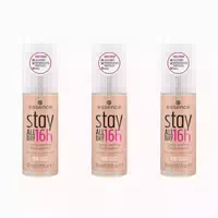 Essence Stay All Day 16h Long Lasting Foundation 15 3er Pack 90 ml