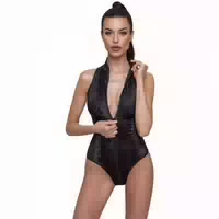 Cottelli Collection Cottelli Collection Body mit Schlangenprint Schwarz l