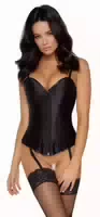 Cottelli Collection Cottelli Collection Mattes Korsett Minikleid Schwarz S