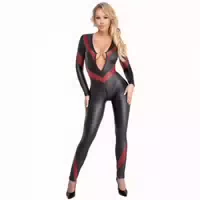 Cottelli Party Schwarzer Und Roter Catsuit