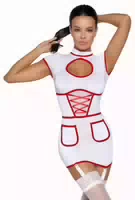 Kleid Mit Strapsen Im Krankenschwester Look