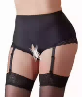 Slip Ouvert mit Abnehmbaren Strapsen