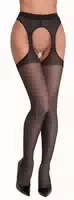 Straps Strumpfhose Mit Ziernaht Am Hinteren Bein