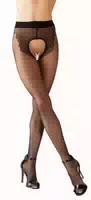 Strumpfhose Ouvert Mit Eingewebtem Tanga