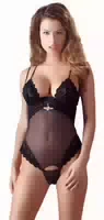 Body aus Powernet mit Samt Flockprint