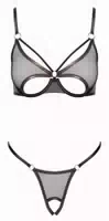 Dessous Set aus Eyelash Blütenspitze