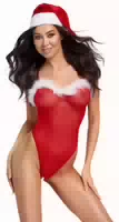 Stringbody „x Mas“ Inklusive Weihnachtsmütze