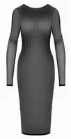Kleid aus Powernet