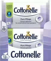 Cottonelle Feuchtes Toilettenpapier Pure Pflege Ultra Sensitive Tücher