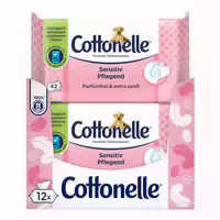 Cottonelle Feuchtes Toilettenpapier Sensitive Pflegend Vorteilspack