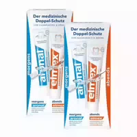Aronal & Elmex Doppel Schutz Zahncreme 2x75 Ml Zahnpasta