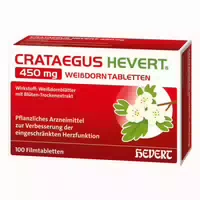 Crataegus Hevert 450 mg Weißdorntabletten 100 st Filmtabletten