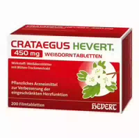 Crataegus Hevert 450 mg Weißdorntabletten 100 st Filmtabletten