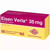 Eisen Verla 35 mg Überzogene Tabletten 50 st