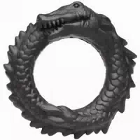 Creature Cocks Black Caiman Penisring Aus Silikon