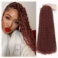 Crochet Hair Butterfly Locs Water Wave Twist 22 Zoll T16a 61 1 st
