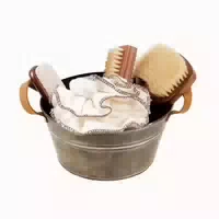 Geschenkset Sauna Rustikal in Zinkwanne