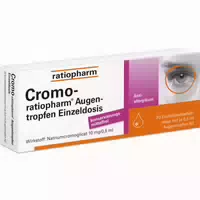 Cromo Ratiopharm Augentropfen Einzeldosis – Linderung bei Allergischer Bindehautentzündung und Schutz vor Allergischen Symptomen, Konservierungsmittelfrei
