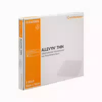 Allevyn Thin 10x10 cm Dünne Wundauflage 5 st