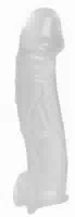 Penishülle „penis Sleeve With Extension And Ball Ring“ Mit Hodenmanschette