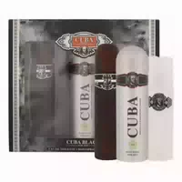Cuba Black Geschenkset Edt After Shave Cuba Black und Deospray Cuba Black