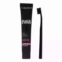 Curaprox Black Is White Set Zahnbürste Zahnpasta 90ml