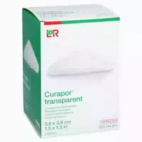 Curapor Wundverband Steril Transparent 3,8x3,8 cm 50 st