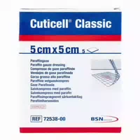 Cuticell Classic Wundgaze 5x5 cm 5 st Wundgaze