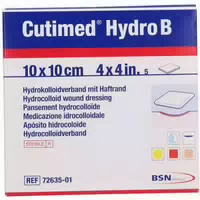 Cutimed Hydro B Hydrok Ver 10x10 cm m Haftr 5 st Kompressen