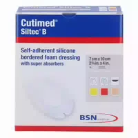 Cutimed Siltec B Schaumverb 7x10 cm Oval 12 st